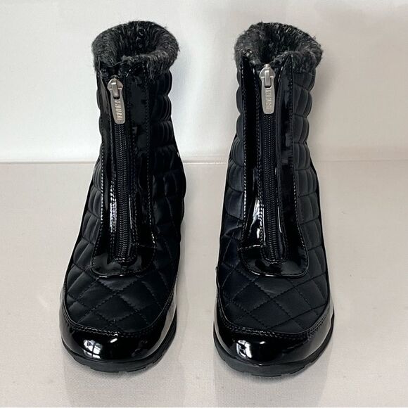 Khombu Megan Waterproof Front-Zip Winter Boots - Picture 3 of 6